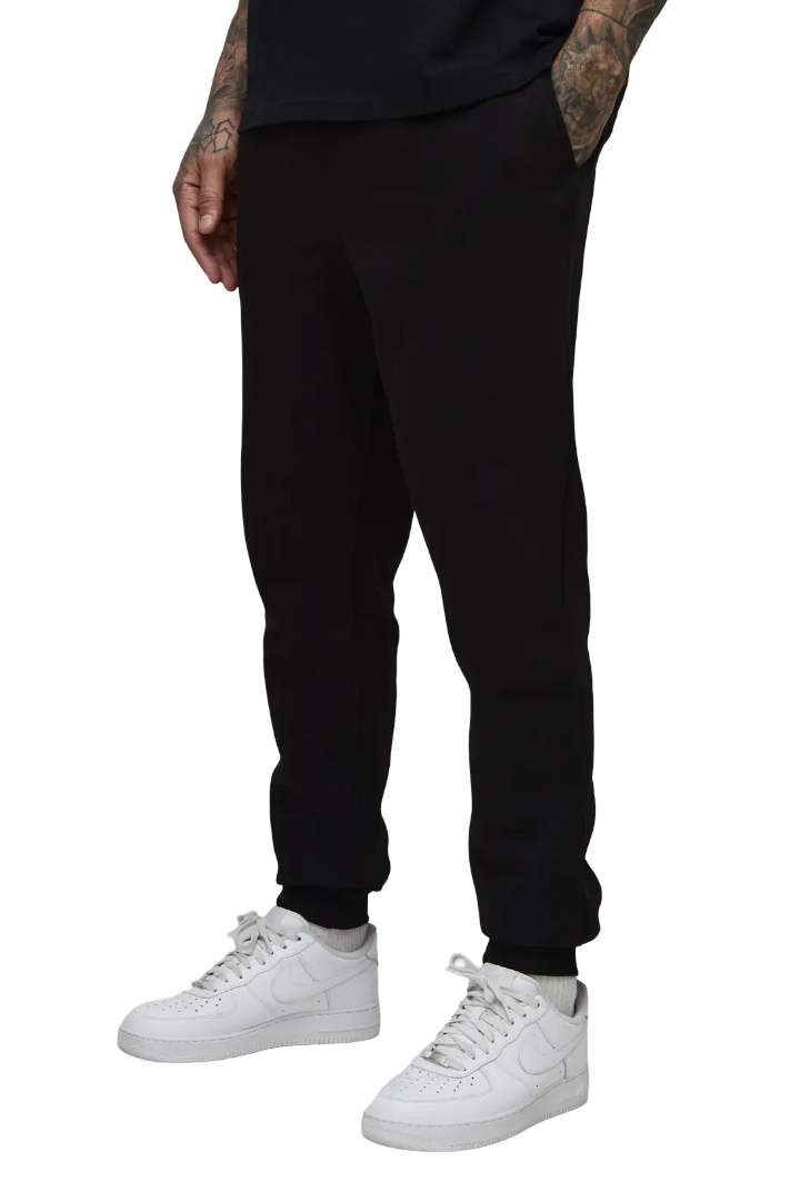 boohooMAN: Tall Basic Slim Fit Joggers (Black)