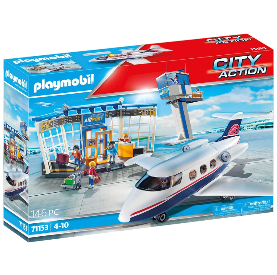 Playmobil: City Action Airport with Airplane & Tower