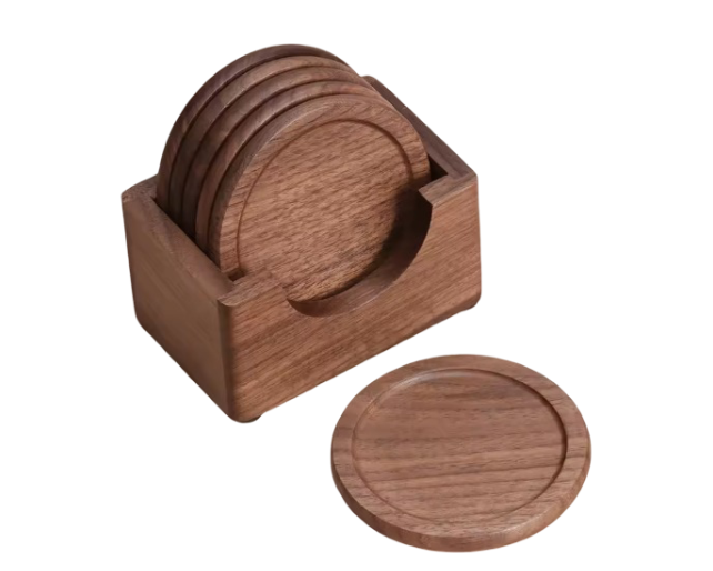 Cup Mat Wooden Coasters with Engraving Logo
