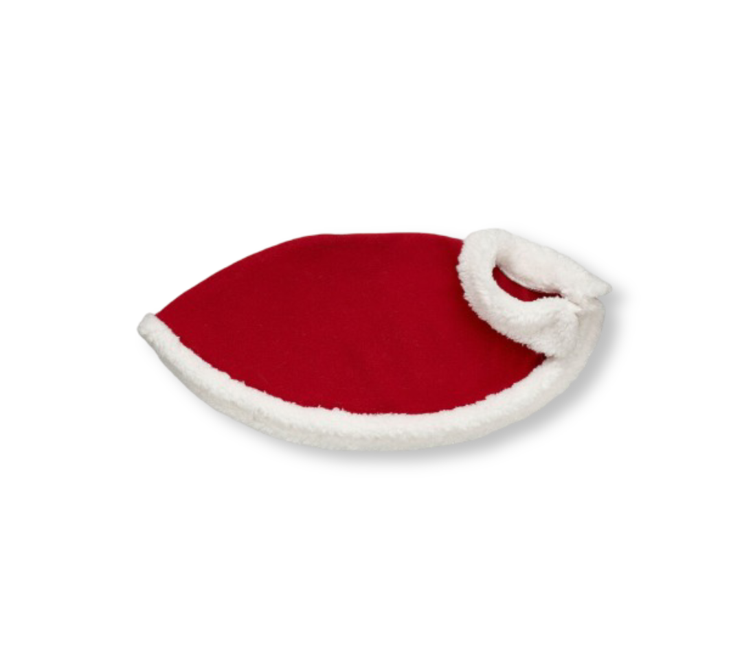 Red & White Fur Cape