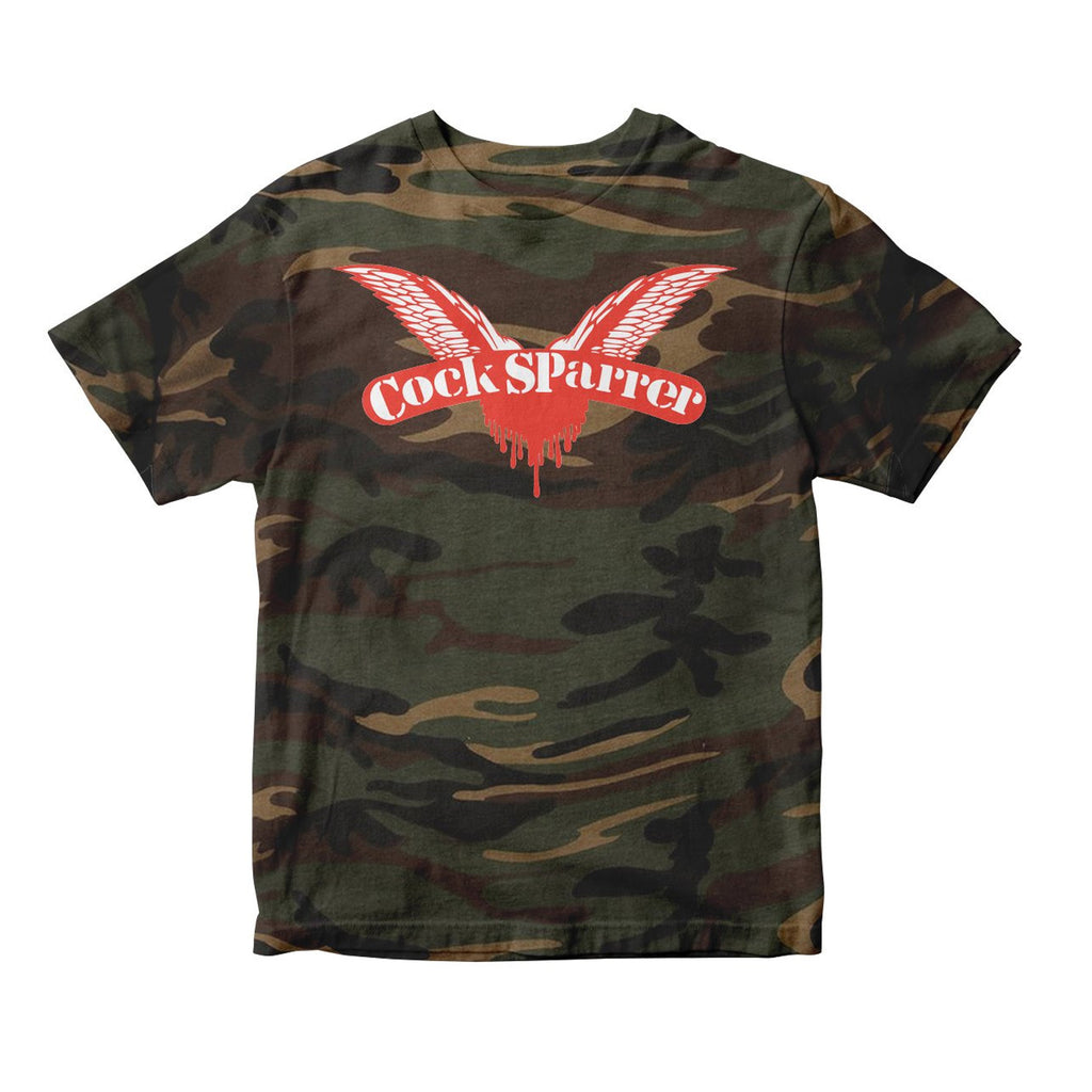 Men's Cock Sparrer: Wings T-Shirt (Camo)