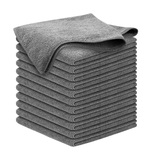 Usanooks: Microfiber Cleaning Cloth (Pack Of 12) - Grey
