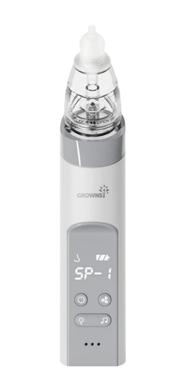 Grownsy: Electric Baby Nasal Aspirator – Rechargeable Nose Cleaner with Music & Light