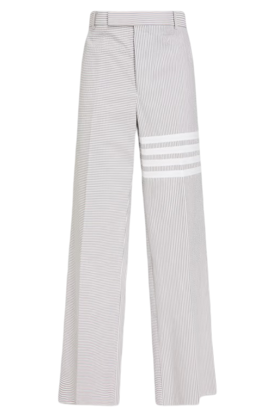 Thom Browne: Women's  Striped Cotton Seersucker Pants