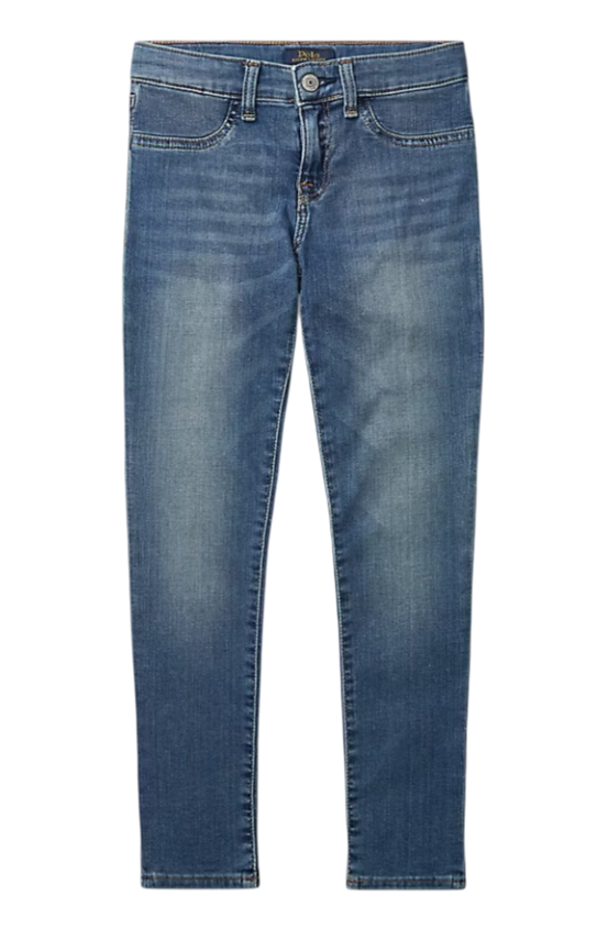 Girl's Aubrie Denim Leggings (Lucinda Wash)