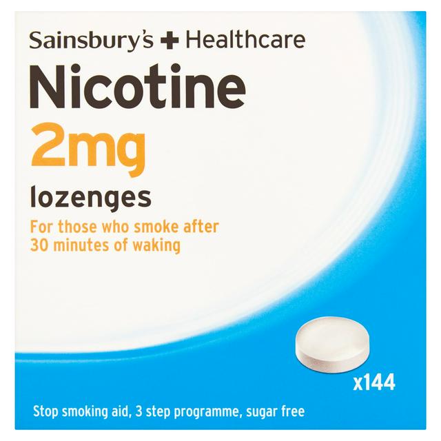Sainsbury's: Healthcare Nicotine Lozenges 2mg – 144 Tablets