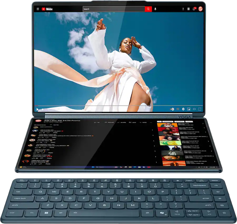 Lenovo: Yoga Book 9i 14" Touchscreen Laptop - Intel Core Ultra 7 16GB RAM 1TB SSD (Tidal Teal)