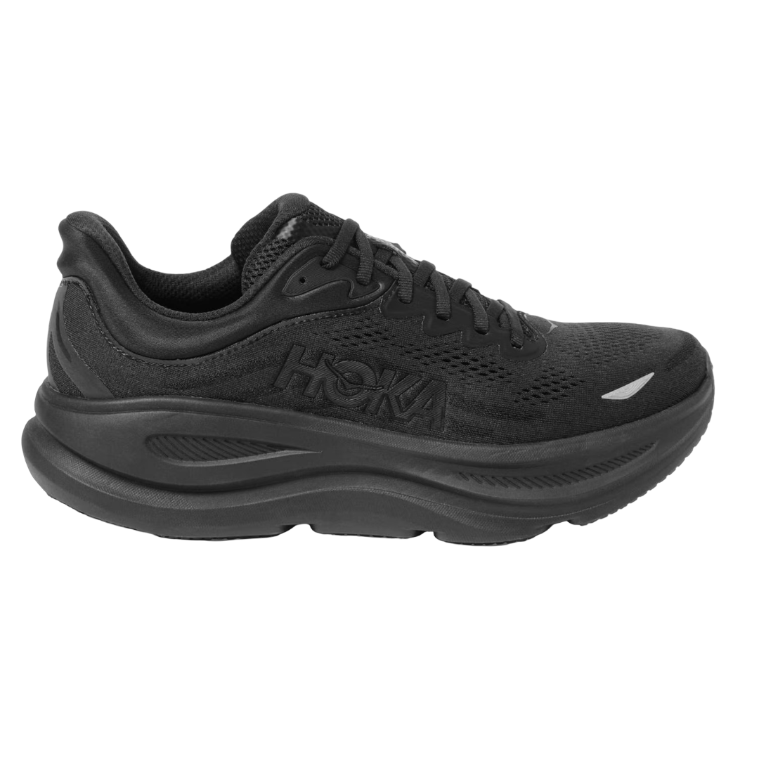 HOKA: Bondi 9 Road Running Shoes (Black)