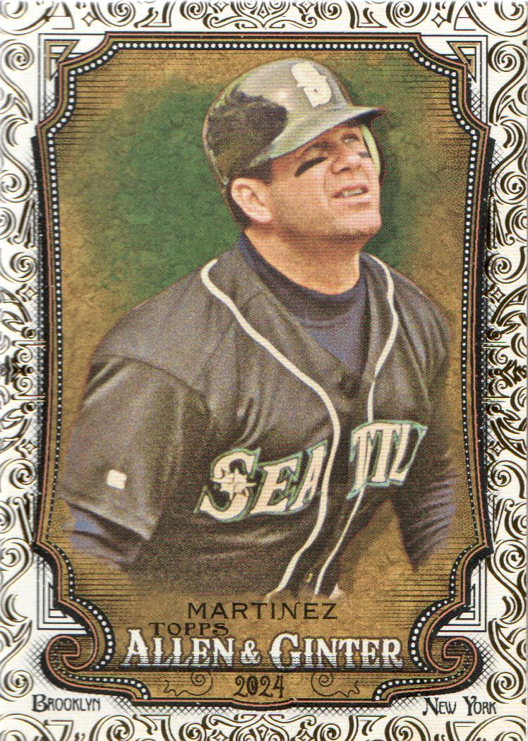 2024 Topps Allen and Ginter Gold Foil Filigree #313 Edgar Martinez 06/50