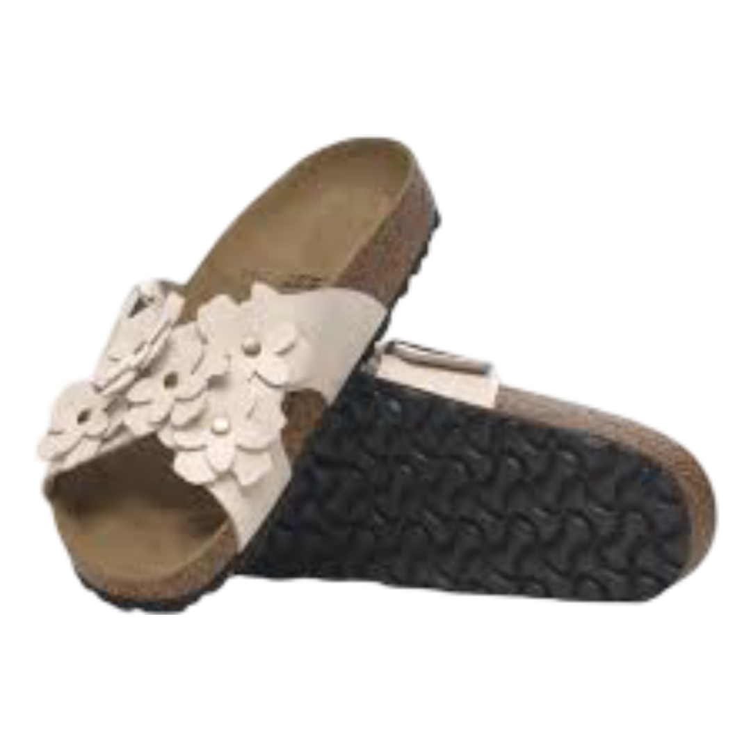 Siena Flower Embellishment Natural Leather (Light Rose)