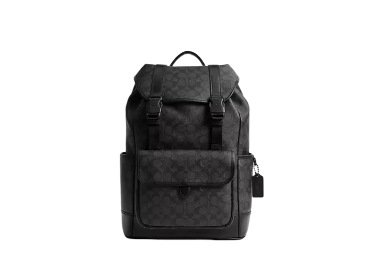League Flap Backpack In Signature Canvas
