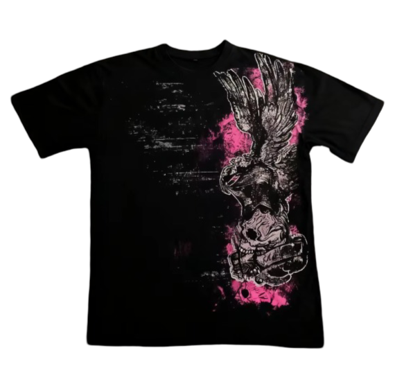 Classic Y2K Gothic Style T-shirt Print Oversized