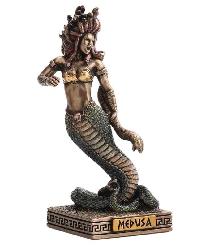 Veronese Design: Medusa the Gorgon Resin Hand Painted Miniature Figurine