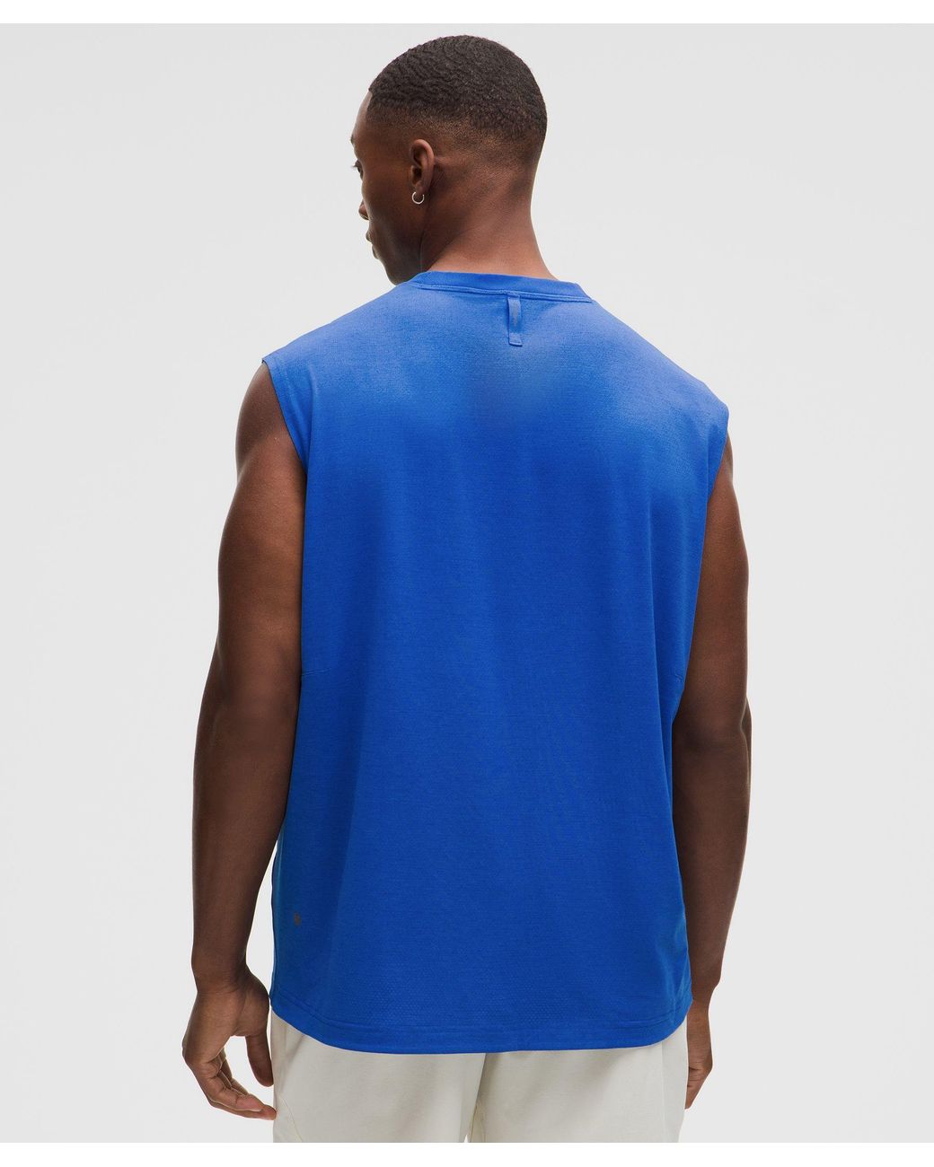 Men's EasySet Training Sleeveless Shirt (Beach Ball Blue)