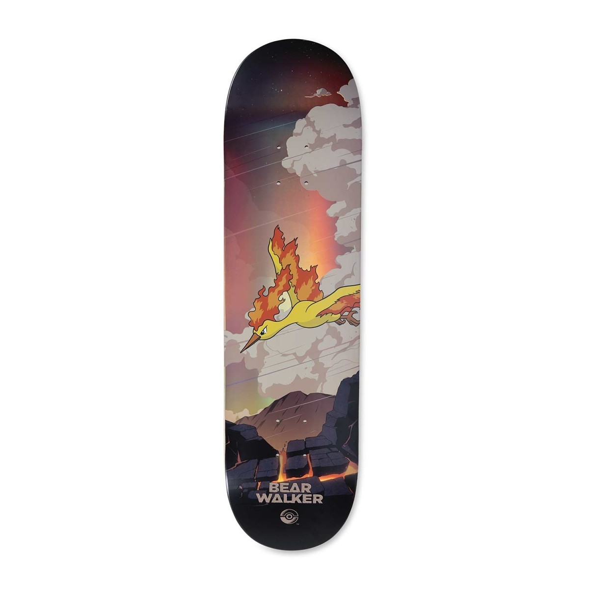 Pokémon Center × Bear Walker: Moltres Skateboard Deck